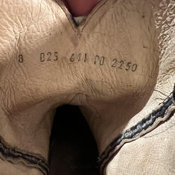 Ferrini Boots Womens Size 8 Western Cowgirl Exotic Leather Silver Floral Lace - Picture 12 of 12